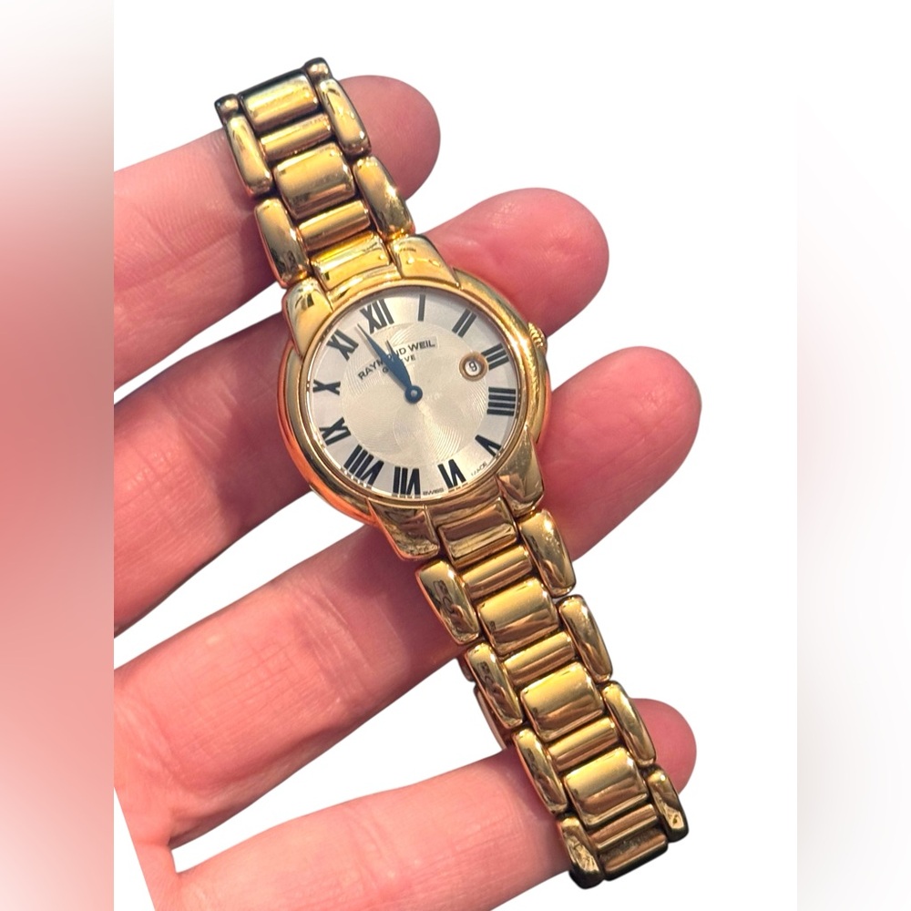 RAYMOND WEIL GENEVE Sapphire Women's Watch Quartz Round Rose gold with Box